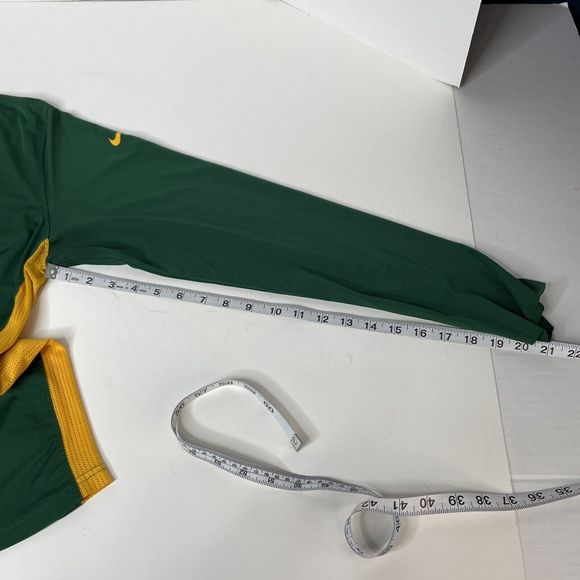 North Dakota State Bison Long Sleeve Shirt, Nike Dri-Fit Green, Medium, Football - Picture 10 of 12